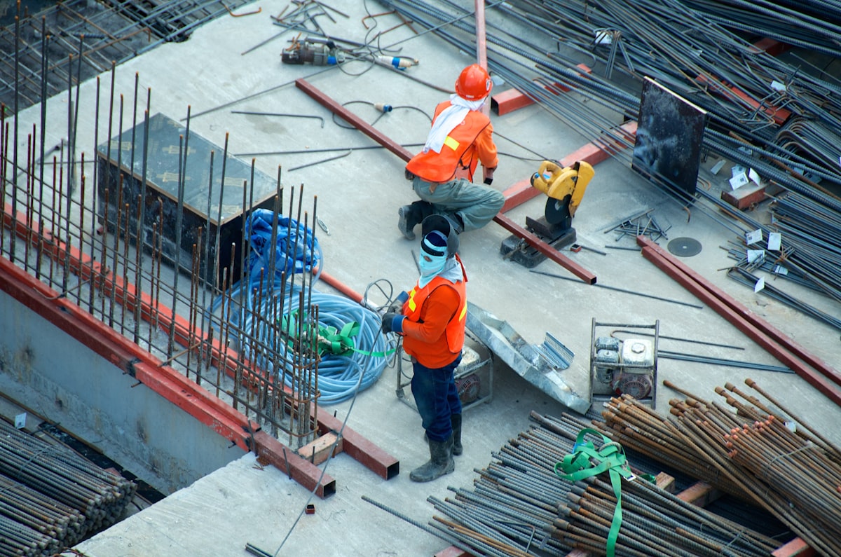 Sand for construction being used at a Sydney building site